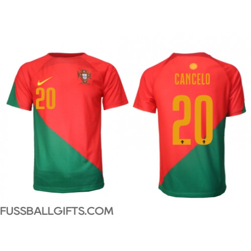 Portugal Joao Cancelo #20 Fußballbekleidung Heimtrikot WM 2022 Kurzarm